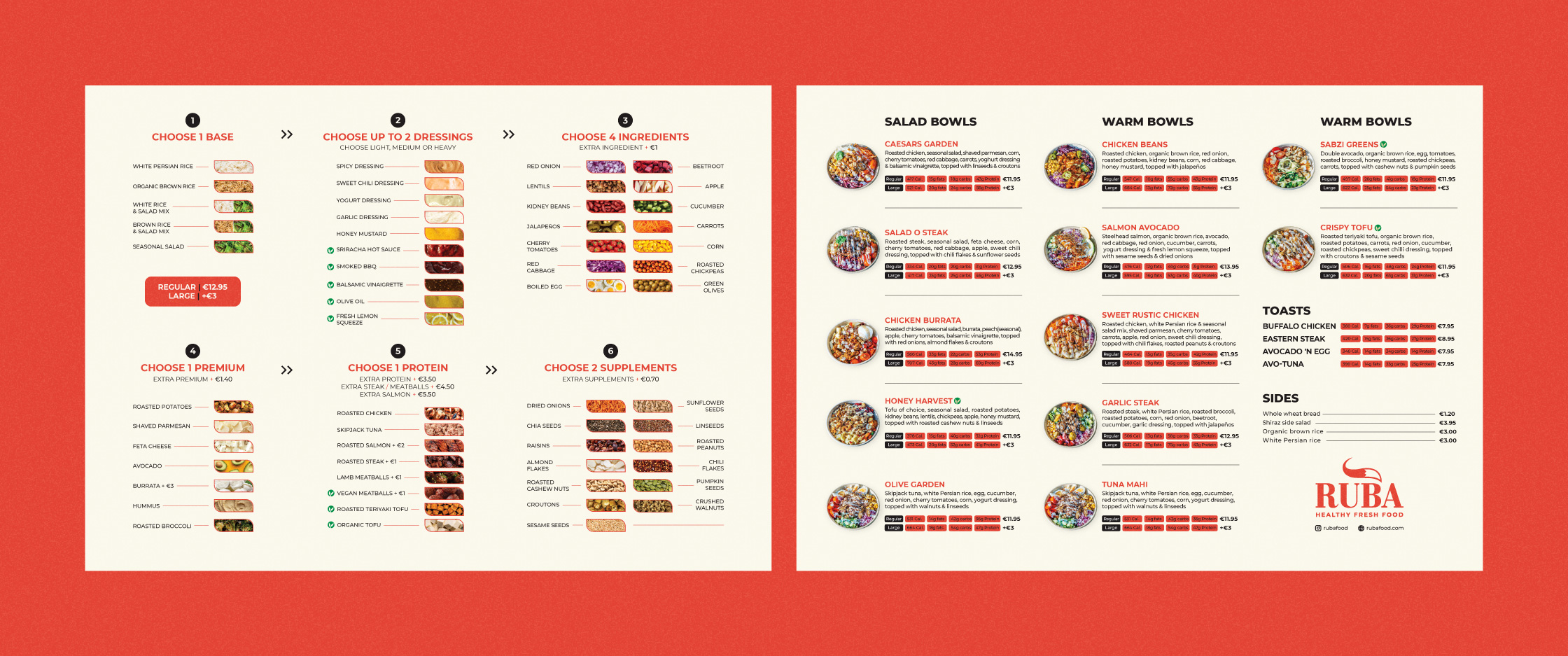 Ruba Restaurant Brand identity Design